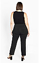 Super Stretch Black Average Length Trouser