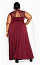 Plus Size Estella Maxi Dress - ruby