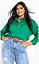 Plus Size Karolina Shirt - green