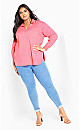 Plus Size Karolina Shirt - pink