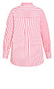 Plus Size Stripe Mix Shirt - pink