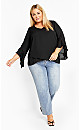 Plus Size Vera Top - black