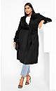 Women's Plus Size Abby Coat - black