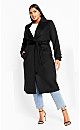 Women's Plus Size Abby Coat - black