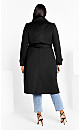 Women's Plus Size Abby Coat - black