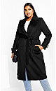 Women's Plus Size Abby Coat - black