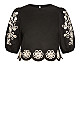 Eternal Embroidered Top - black