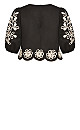 Eternal Embroidered Top - black