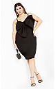 Bella Bow Dress - black