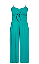 Beach Front Jumpsuit - aqua