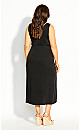 Festive Knot Maxi Dress - black