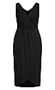 Festive Knot Maxi Dress - black