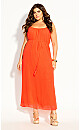 Paradise Maxi Dress - flame