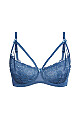 Olivia Strappy Lace Bra - dark denim