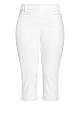 Plus Size Blake Crop Pant - white