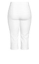 Plus Size Blake Crop Pant - white