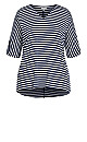 Plus Size Laney Stripe Tee - navy