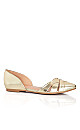 Plus Size Clara Flat - gold