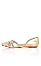 Plus Size Clara Flat - gold