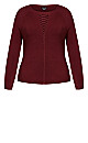 Criss Cross Jumper - beet red