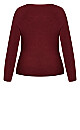 Criss Cross Jumper - beet red