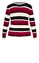 70's Stripe Jumper - berry