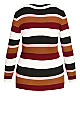 70's Stripe Jumper - beetroot