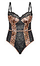 Plus Size Mimi Bodysuit - leopard print