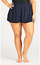 Plus Size Basic Skirt - navy