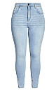 Plus Size Harley Lover Skinny Jean - sky