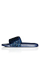 Plus Size Sally Sparkle Slide - navy