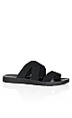 Plus Size Peggy Slide - black