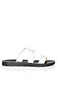 Plus Size Peggy Slide - white