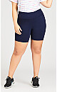 Plus Size Pima Bike Short - navy