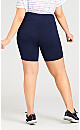 Plus Size Pima Bike Short - navy