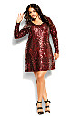 Bright Lights Dress - ruby