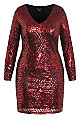 Bright Lights Dress - ruby