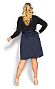 Plus Size Uptown Girl Dress - navy