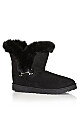 Plus Size Pippa Hug Boot - black