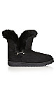 Plus Size Pippa Hug Boot - black