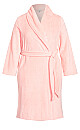 Plus Size Pink Robe - pink