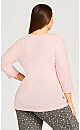 Plus Size Shine Sleep Top - pink