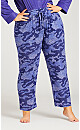 Plus Size Hacci Camo Pant - camo lilac