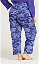 Plus Size Hacci Camo Pant - camo lilac