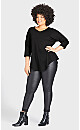 Plus Size Tammy Top - black