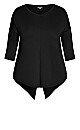 Plus Size Tammy Top - black