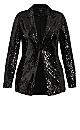 Sequin Seduction Jacket - black