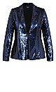 Sequin Navy Seduction Jacket