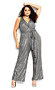 Dazzling Jumpsuit - gunmetal