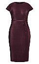 Baby Pleat Dress - plum